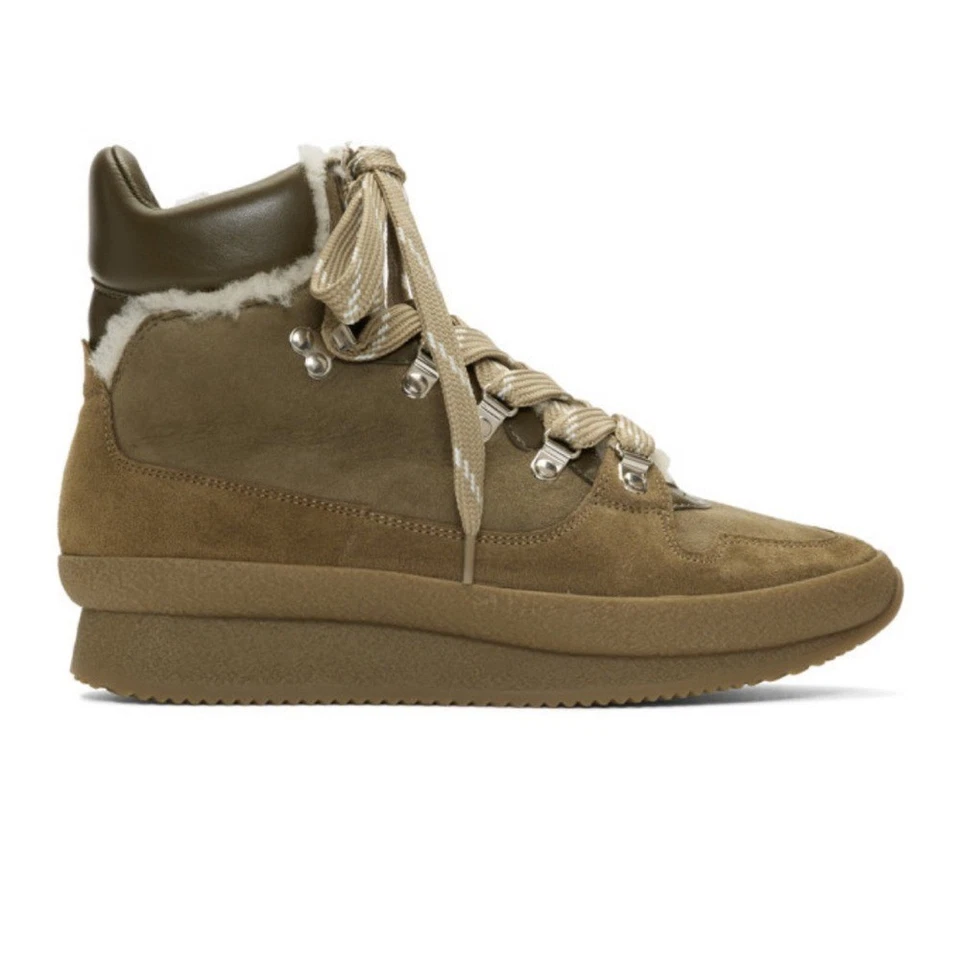 Botas de caminhada femininas Isabel Marant taupe Shearling Brendta tamanho 35/5 - Imagem 1 de 4