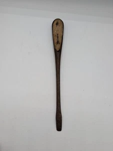 Antiker Schraubendreher Holz perfekter Griff gespaltenes Holz unbeschriftet 11,5" Flachkopf Vintage - Bild 1 von 7
