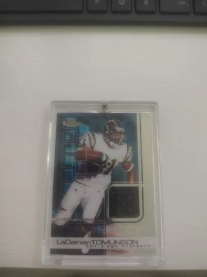 LaDAINIAN TOMLINSON 2002 TOPPS FINEST CHARGERS LEGEND PATCH /999 *SECOND YEAR* - Image 1 of 2