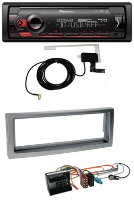 Pioneer DAB USB MP3 Bluetooth Autoradio für Citroen C5 Peugeot 407 ab 04 grau-me - Bild 1 von 4