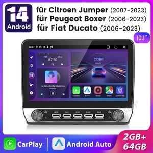 64G Carplay Android14 Für Fiat Ducato Citroen Jumper Peugeot Boxer Autoradio GPS - Bild 1 von 21