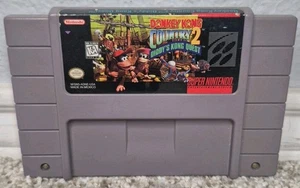 SNES Donkey Kong Country 2 Diddys Quest Cartridge Super Nintendo getestet - Bild 1 von 4