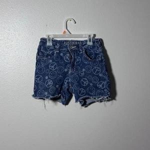 Pantalones Cortos de Denim Justice Niños Niña Azul Paz Corte Midi Talla 16 - Imagen 1 de 7