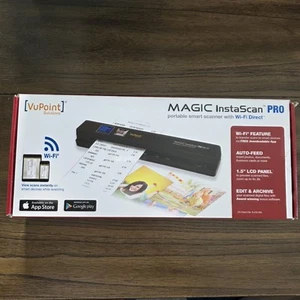 VuPoint Magic InstaScan Pro Wi-Fi Portable Smart Scanner PDSWF-ST48R-VP in RED - Picture 1 of 6