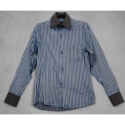 PAUL SMITH LONDON Dress Shirt Mens Large Blue Striped Button Up Career Office - Image 1 of 4
