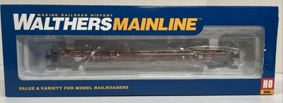 Walthers Mainline HO 53' Well Car125T #53 Brown NEW - Image 1 of 2