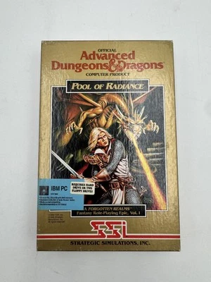 ADVANCED DUNGEONS & DRAGONS POOL OF RADIANCE IBM Game 5 1/4 Floppy UNTESTED - Image 1 of 3