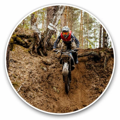 2 x Vinyl Stickers 20cm - Enduro Motocross Bike Biker Cool Gift #2758 - Image 1 of 4