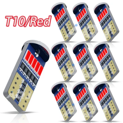 For Chevrolet K10 red T10 194 168 LED Bulbs Instrument Gauge Cluster Dash Light - Image 1 of 4