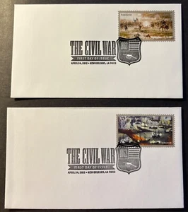 #4664-65 The Civil war: 1862, FDC without cachet - Picture 1 of 1