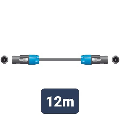 REAN Cable/plomo de altavoz Speakon to Speakon 12 m
