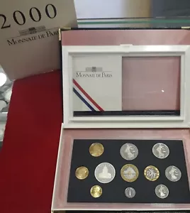 CARTERA DE MONEDAS DE FRANCIA AÑO 2000, ESTADO PROOF , CON CERTIFICSDO. - Imagen 1 de 5