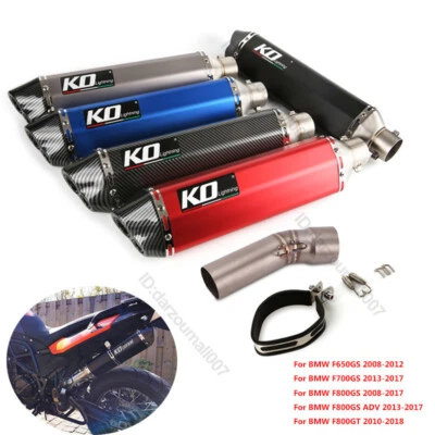 Silenciadores de 51 mm deslizables tubo de escape de enlace medio para BMW F650GS F700GS F800GT Foto 1 de 4