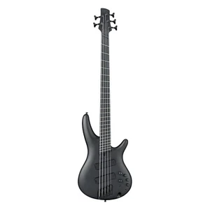 Ibanez SRMS625EX Iron Label Multi-Scale 5-String Bass Guitar Black Flat B-STOCK - Picture 1 of 5
