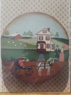 SHARON HOLMBERG VICTORIAN COUPLE VISIT COUNTRY HOME PAINTING PATTERN  - Image 1 of 3