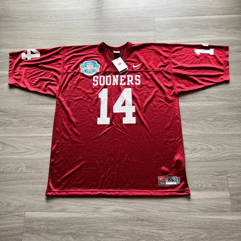 Oklahoma Sooners Jersey Mens Extra Large Red Nike 2009 Football NCAA Mesh Cover