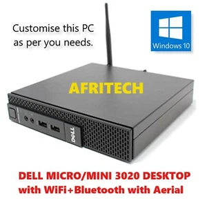 ^DELL 3020 9020 Mini i7 3.6GHz 2TB SSD 16GB RAM USB 3 WiFi+BLUETOOTH Win10 *IVA - Imagen 1 de 3