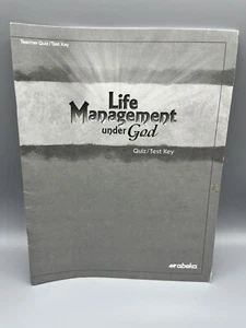 Abeka Life Management Under God Teacher Test Quiz Key 7-12 Bible High Homeschool - Picture 1 of 2