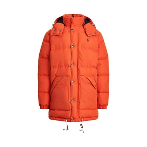 Polo Ralph Lauren Mens White Duck Down Insulated Jacket (Small, College Orange) - Picture 1 of 5