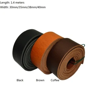 Cinturino in vera pelle di mucca fai da te spessore 4 mm materiale cintura solido per cintura - Foto 1 di 12