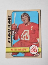 1972-73 O-PEE-CHEE NHL HOCKEY #25 KEITH MCCREARY ATLANTA FLAMES d
