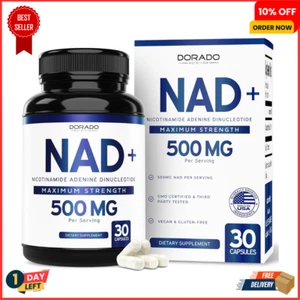 NAD Supplement (500mg of 95% Pure NAD+ Per Serving, 30 Day Supply) - NAD Booster - Picture 1 of 24