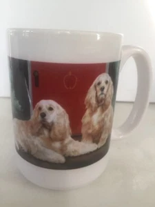 Fiddlers Ellenbogen Cocker Spaniels Hund auf Veranda Becher Kaffeetasse 15 Unzen ~NEU~ - Bild 1 von 6
