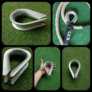 Œillet Garde Corde 30mm 3cm Cordage Tressée Amarrage Galvanisé Trepa Escalade - Afbeelding 1 van 1