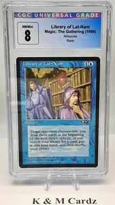 Library of Lat-Nam - Alliances - MTG - Graded - CGC 8.0 - Vintage - Picture 1 of 5