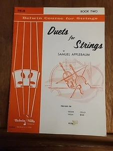 Belwin Course for Strings Duets for Strings by Samuel Applebaum 1964 - Picture 1 of 12