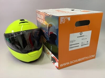 Casco de moto Schuberth C4 Pro alta visibilidad amarillo tamaño: S 55 cm Foto 1 de 4