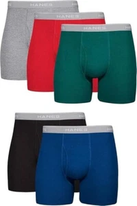 Hanes Men's Tagless Cool Dri Boxer Briefs with ComfortFlex Waistband no ride up - Picture 1 of 12