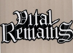 Vital Remains -Weisses Logo Rückenaufnäher - Imagen 1 de 1