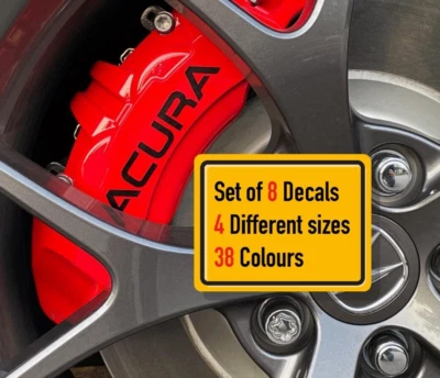 8 x Compatible with Acura with or without Logo Brake Caliper Decals - Image 1 of 4