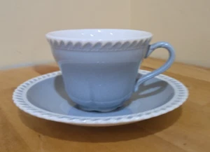 Chesterton Light Gray Cup & Saucer Set by Harker - Picture 1 of 4