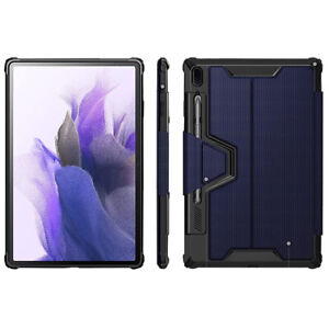 For Samsung Galaxy Tab S7 FE Tablet Case 360 Degree Stand Folio Cover Blue
