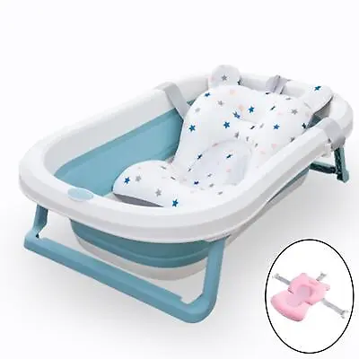 Baby Bath Seat Support Mat Foldable Baby Bath Tub Pad • 10.40£