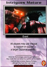 Babylon 5 CCG-Deluxe/mature intrigue