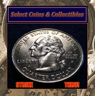 2007-P Wyoming State Quarter with Strike Through Grease Error! #2149 - Image 1 of 4