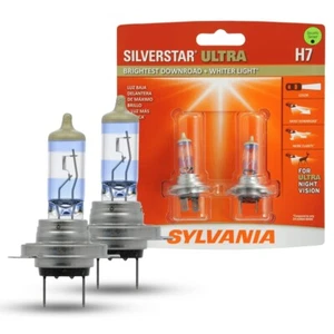 SYLVANIA H7 SilverStar Ultra High Performance Halogen Headlight Bulb, 2 Bulbs - Picture 1 of 7