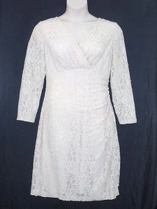 NWT MSRP $210 LAUREN RALPH LAUREN Floral Lace Overlay Dress, Champagne  14W  18W - Picture 1 of 4