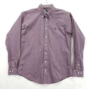 Brooks Brothers Fleece Shirt Boys L Blue Red Long Sleeve Non-Iron Button-Down - Picture 1 of 11