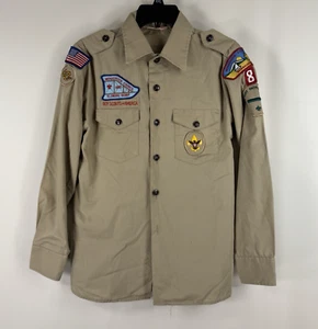 Boy Scouts of America Uniform Hemd Kurzarm Größe L genäht Patches - Bild 1 von 23