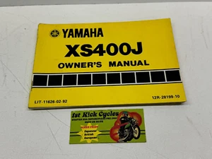 1982 YAMAHA MAXIM 400 XS400 XS400J 12R-28199-10 MOTORCYCLE OWNERS MANUAL - Foto 1 di 3