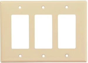 (1 pieza) NUEVO Decorador 3 Pandillas Cubierta de Placa de Pared Decoración Marfil Placos de Pared - Imagen 1 de 1