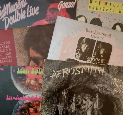 Classic Rock Vinyl (6) LP Lot: Aerosmith, Iron Butterfly, Bob Dylan - Image 1 of 4