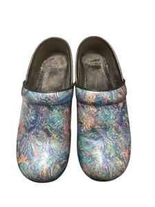 Zueco profesional para mujer Dansko metálico iridiscente arco iris talla EU 37 US 6,5-7 - Imagen 1 de 5