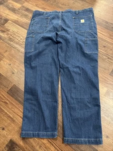 Pantalón de Trabajo Carhartt Para Hombre Resistente Flex Calce Relajado Talla 46x30 Azul Jeans - Imagen 1 de 7