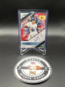 2025 Diamond Icons Will Smith Auto /5 rot weiß Polychromatink auf Karte Dodgers - Bild 1 von 4