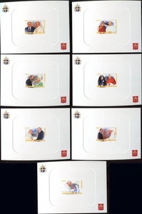 LY342 2018 PAPA JUAN PABLO II REUNIONES LÍDERES MUNDIALES HUMANISTAS CARTÓN 7BL MNH - Imagen 1 de 1